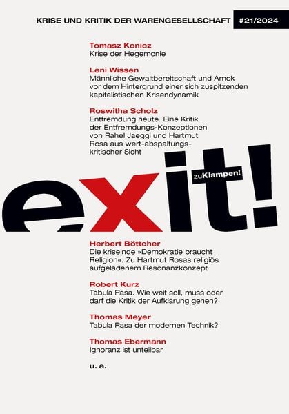 Produktbild: Exit! Krise und Kritik der Warengesellschaft