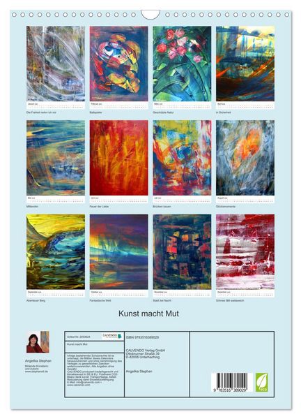 Produktbild: Kunst macht Mut (Wandkalender 2026 DIN A3 hoch), CALVENDO Monatskalender