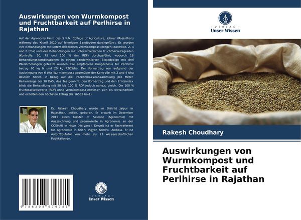 Produktbild: Auswirkungen von Wurmkompost und Fruchtbarkeit auf Perlhirse in Rajathan