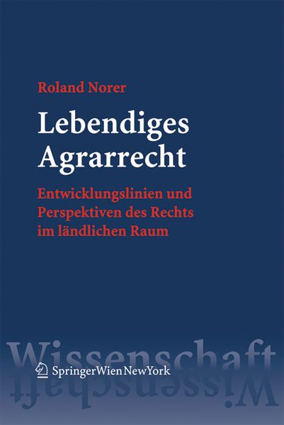 Produktbild: Lebendiges Agrarrecht