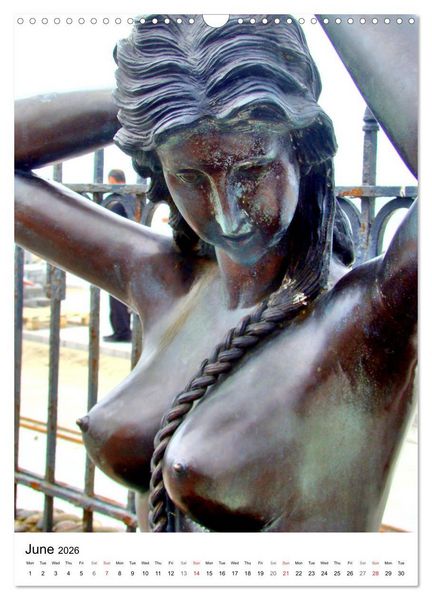 Produktbild: Baltic Beauties - Erotic sculptures on the Baltic coast (Wall Calendar 2026 DIN A3 portrait), CALVENDO 12 Month Wall Calendar
