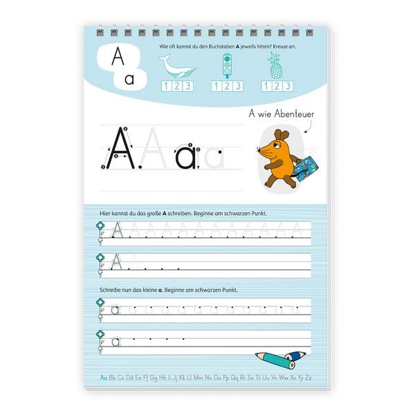 Produktbild: TR&Ouml;TSCH - Die Maus Mein Spurrillenblock Buchstaben &Uuml;bungsbuch