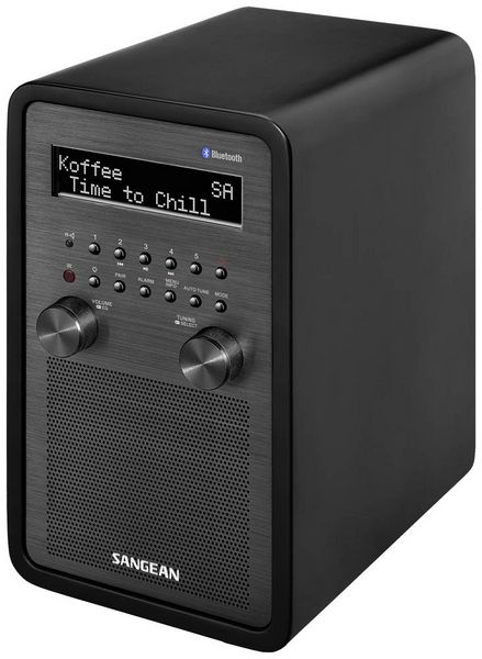 Produktbild: Sangean DDR-60 Tischradio DAB+, DAB, UKW AUX, Bluetooth&reg;, NFC Inkl. Fernbedienung, Weckfunktion Schwarz