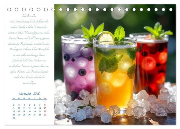Produktbild: Ein&nbsp;Jahr&nbsp;in&nbsp;Tassen - Die Welt des Tees (Tischkalender 2026 DIN A5 quer), CALVENDO Monatskalender
