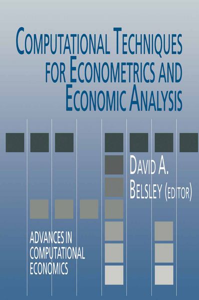 Produktbild: Computational Techniques for Econometrics and Economic Analysis