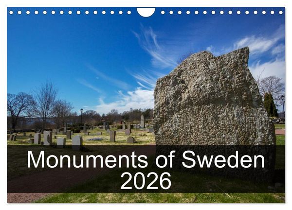 Produktbild: Monuments of Sweden 2026 (Wall Calendar 2026 DIN A4 landscape), CALVENDO 12 Month Wall Calendar