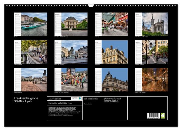 Produktbild: Frankreichs gro&szlig;e St&auml;dte - Lyon (Wandkalender 2026 DIN A2 quer), CALVENDO Monatskalender