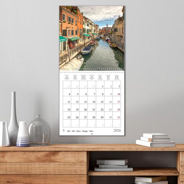 Produktbild: Lieux romantiques &agrave; Venise (Calendrier mural carr&eacute; 2026 30x30 cm) Calendrier double avec une page pour vos prises de notes
