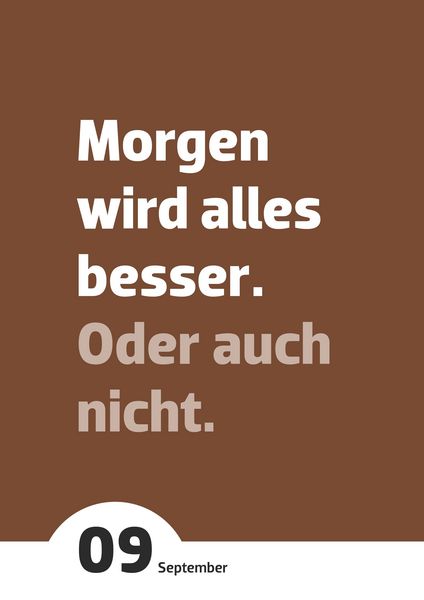 Produktbild: Der Pessimisten Kalender