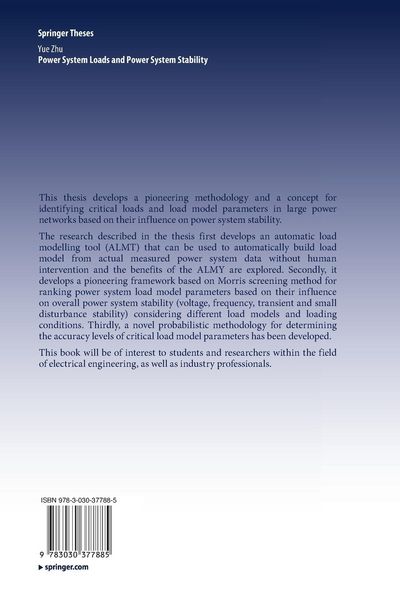 Produktbild: Power System Loads and Power System Stability
