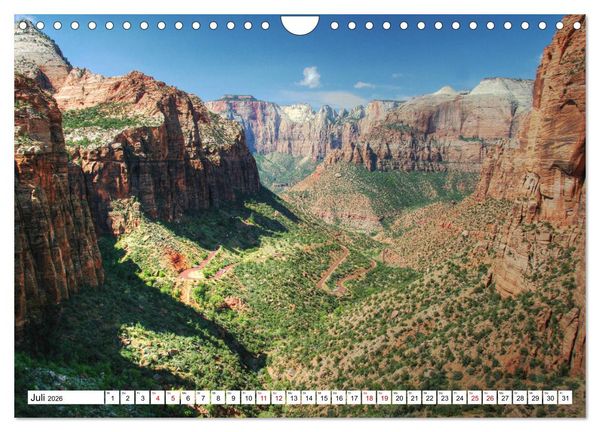 Produktbild: Glanzlichter der USA (Wandkalender 2026 DIN A4 quer), CALVENDO Monatskalender