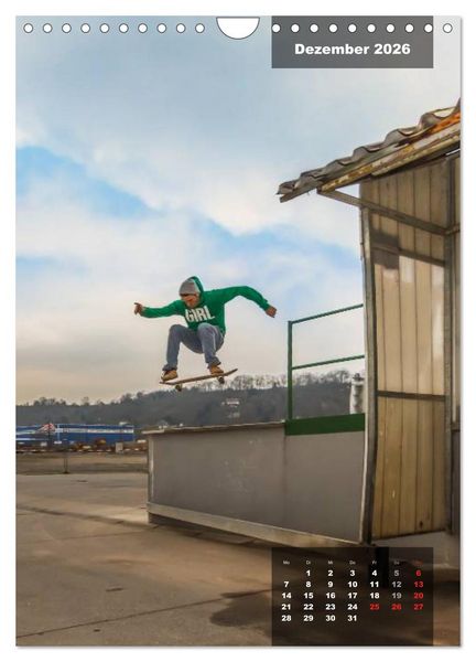 Produktbild: Mit dem Skateboard unterwegs (Wandkalender 2026 DIN A4 hoch), CALVENDO Monatskalender