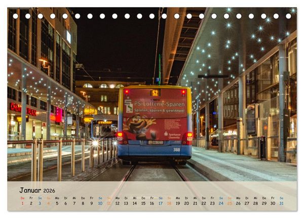 Produktbild: Nahverkehr in Chemnitz (Tischkalender 2026 DIN A5 quer), CALVENDO Monatskalender