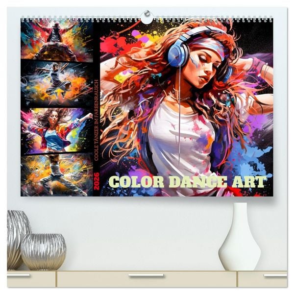 Produktbild: Color Dance Art (hochwertiger Premium Wandkalender 2026 DIN A2 quer), Kunstdruck in Hochglanz