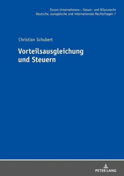Produktbild: Vorteilsausgleichung und Steuern