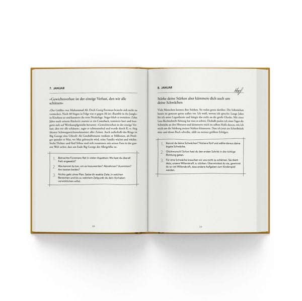 Produktbild: Jeden Tag einen Schritt. Limitierte Schmuckausgabe.