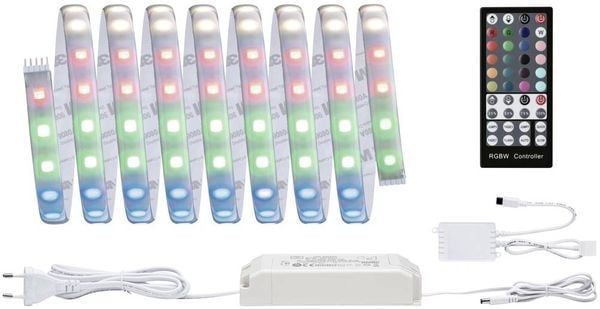 Paulmann MaxLED RGBW 70628 LED-Streifen-Basisset mit Stecker 24V 3m RGB, Warmweiß 1St.