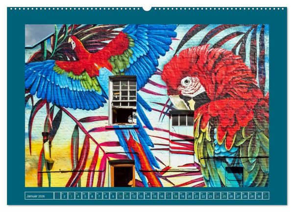 Produktbild: Streetart in Europas St&auml;dten (hochwertiger Premium Wandkalender 2026 DIN A2 quer), Kunstdruck in Hochglanz