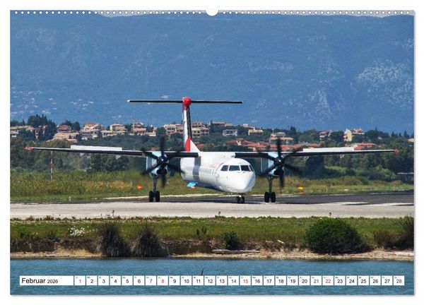 Produktbild: Flugzeuge auf Korfu (Wandkalender 2026 DIN A2 quer), CALVENDO Monatskalender