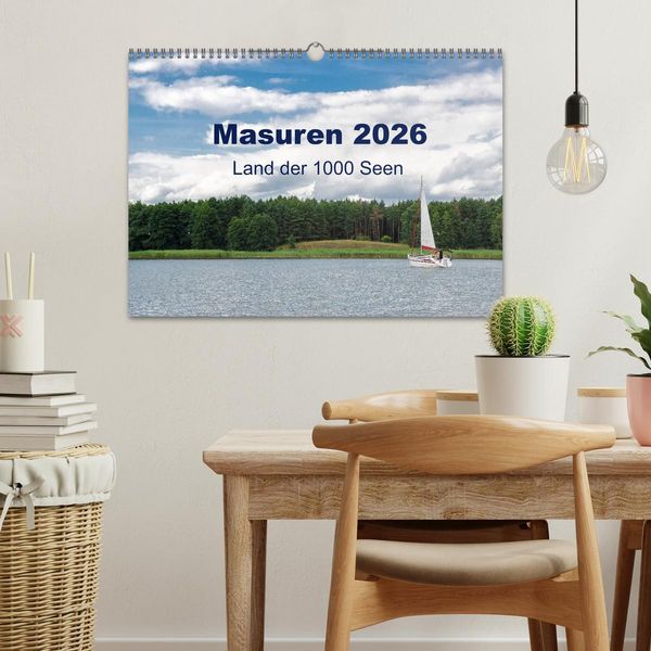 Produktbild: Masuren 2026 - Land der 1000 Seen (Wandkalender 2026 DIN A3 quer), CALVENDO Monatskalender