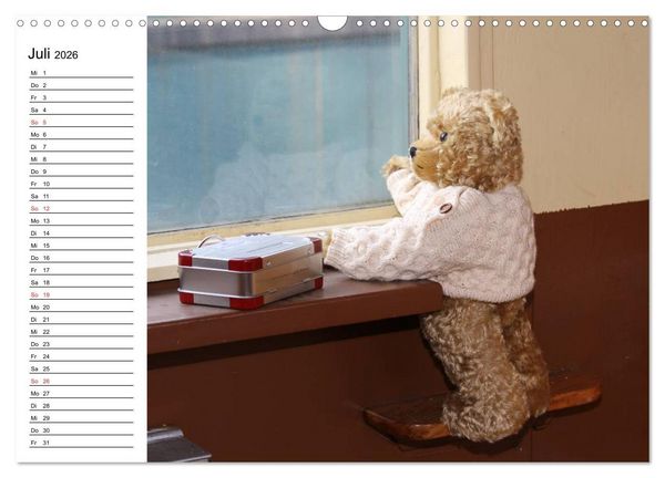 Produktbild: Teddy unterwegs (Wandkalender 2026 DIN A3 quer), CALVENDO Monatskalender