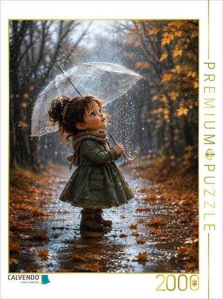 CALVENDO Puzzle Tanz im Novemberregen | 2000 Teile Lege-Größe 90x67cm Foto-Puzzle für glückliche Stunden