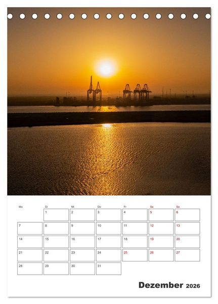Produktbild: Suezkanal - Urlaubsplaner (Tischkalender 2026 DIN A5 hoch), CALVENDO Monatskalender