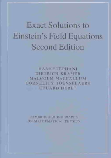 Produktbild: Stephani, H: Exact Solutions of Einstein's Field Equations