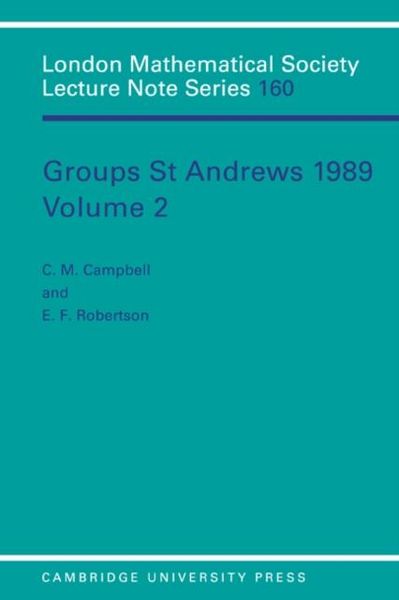 Produktbild: Groups St Andrews 1989: Volume 2