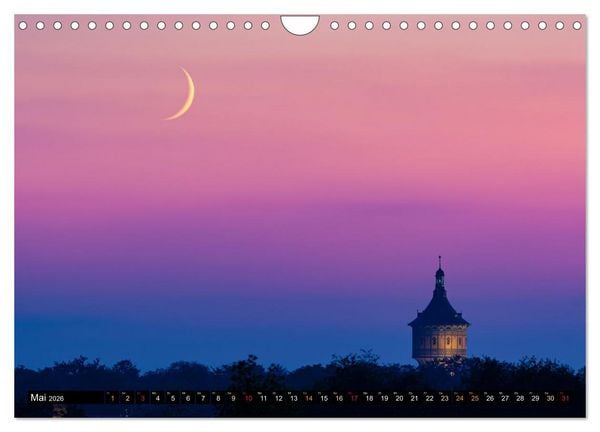 Produktbild: Halle-Luna - Monds&uuml;chtig in Halle-Saale (Wandkalender 2026 DIN A4 quer), CALVENDO Monatskalender