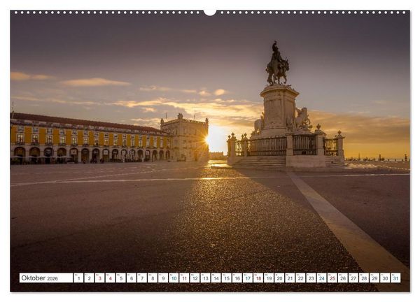 Produktbild: Eine Stadt voller Charme - Lissabon (hochwertiger Premium Wandkalender 2026 DIN A2 quer), Kunstdruck in Hochglanz