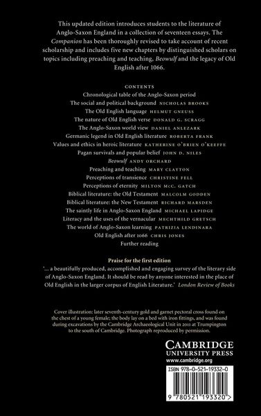 Produktbild: The Cambridge Companion to Old English Literature