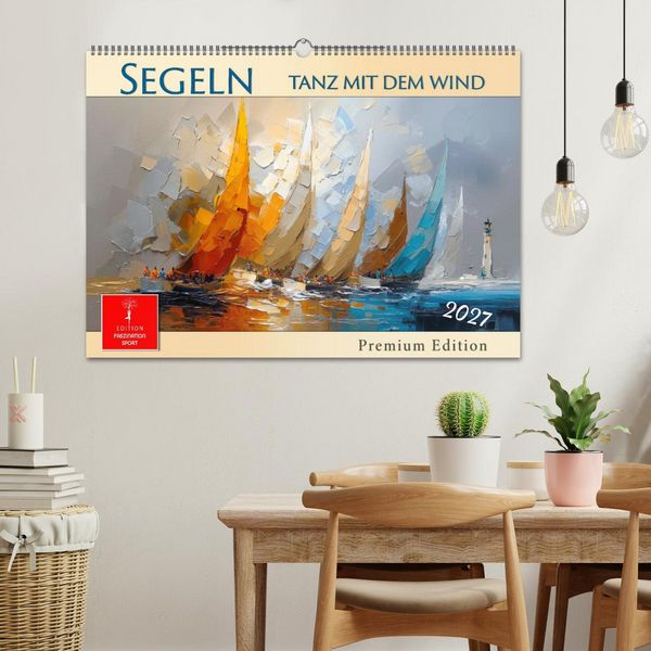Produktbild: Segeln - Tanz mit dem Wind (Wandkalender 2027 DIN A2 quer), CALVENDO Monatskalender