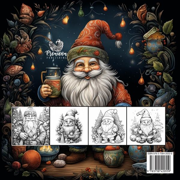 Produktbild: Weihnachts-Gnome Malbuch f&uuml;r Erwachsene