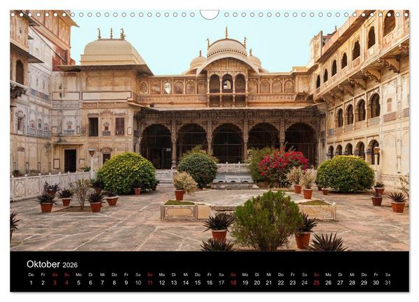 Produktbild: Indien, vom Taj Mahal zur W&uuml;ste Thar (Wandkalender 2026 DIN A3 quer), CALVENDO Monatskalender