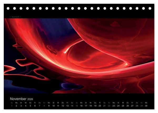 Produktbild: Abstrakte Kunst (Tischkalender 2026 DIN A5 quer), CALVENDO Monatskalender