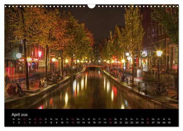Produktbild: Europ&auml;ische St&auml;dte bei Nacht (Wandkalender 2026 DIN A3 quer), CALVENDO Monatskalender