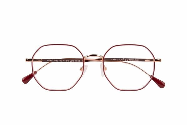 Produktbild: Lesebrille YOKO, rot-kupfer, +1.00 dpt mit Etui