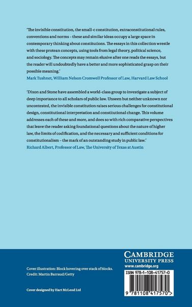 Produktbild: The Invisible Constitution in Comparative Perspective