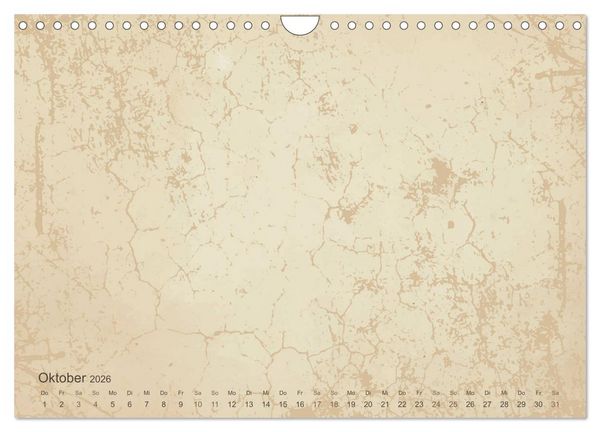 Produktbild: Vintage DIY Bastel-Kalender - Zum Selbstgestalten (Wandkalender 2026 DIN A4 quer), CALVENDO Monatskalender