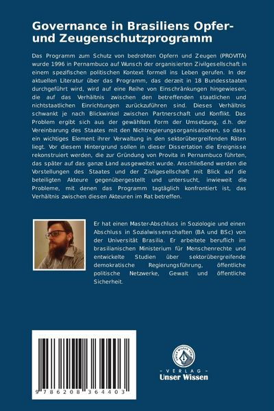 Produktbild: Governance in Brasiliens Opfer- und Zeugenschutzprogramm