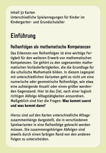 Produktbild: Was kommt zuerst?