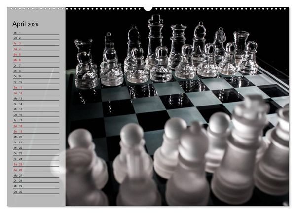 Produktbild: SCHACH - Spiel der K&ouml;nige (Wandkalender 2026 DIN A2 quer), CALVENDO Monatskalender