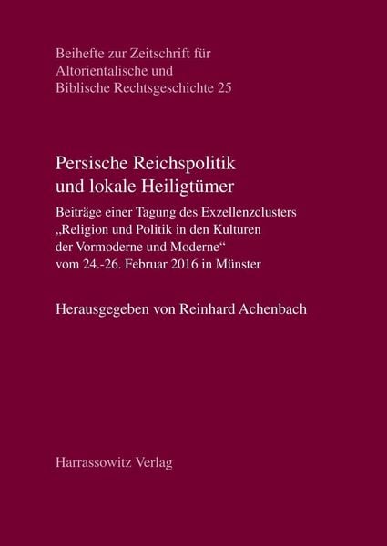 Produktbild: Persische Reichspolitik und lokale Heiligt&uuml;mer