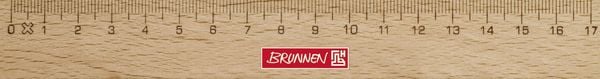 Produktbild: Brunnen Lineal Holz 17 cm