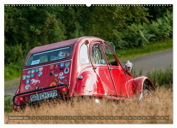 Produktbild: Citro&euml;n 2 CV - Zum Kippen zu schade (Wandkalender 2026 DIN A2 quer), CALVENDO Monatskalender