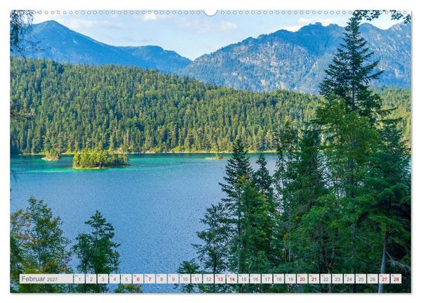 Produktbild: Malerische Bergseen in den bayerischen Alpen (Wandkalender 2027 DIN A2 quer), CALVENDO Monatskalender
