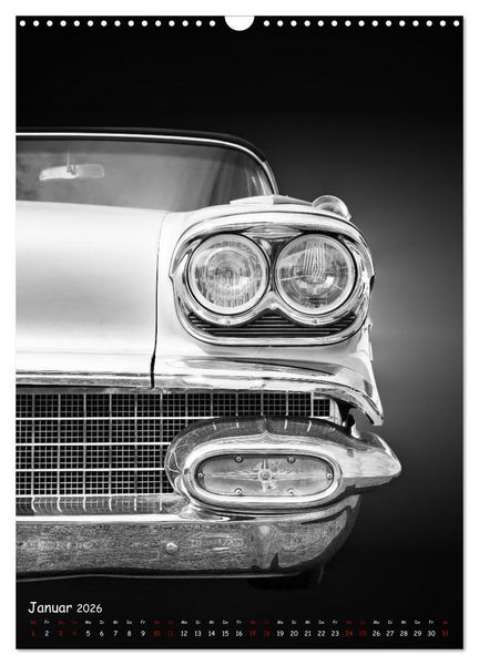Produktbild: Amerikanische Autos 1950er bis 1980er Favoriten (Wandkalender 2026 DIN A3 hoch), CALVENDO Monatskalender