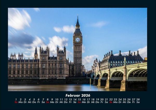 Produktbild: London 2026 Fotokalender DIN A4