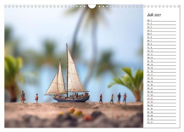 Produktbild: Miniatur Weltreise (Wandkalender 2027 DIN A3 quer), CALVENDO Monatskalender